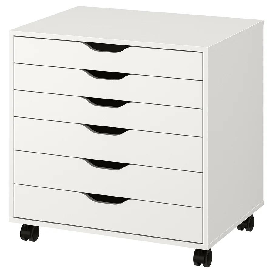 Ikea Alex ladeblok groot. Met wieltjes. Als nieuw., Huis en Inrichting, Kasten | Ladekasten, Minder dan 50 cm, 5 laden of meer