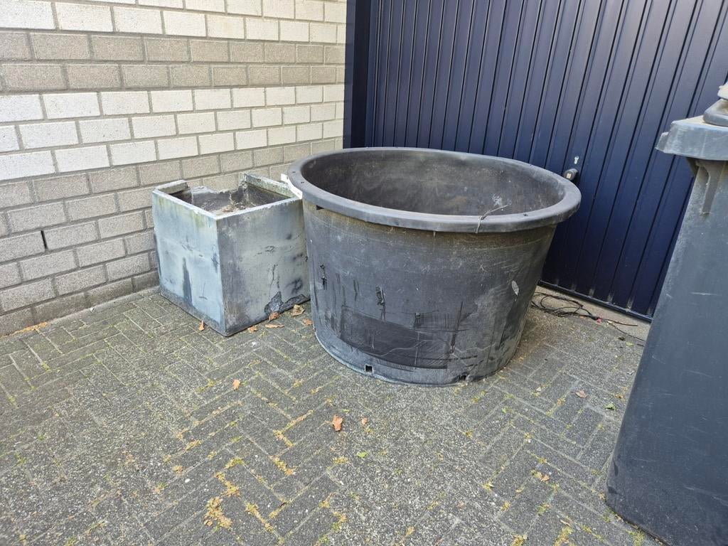 Plant/boombak, Ophalen, Gebruikt, Rond, Kunststof