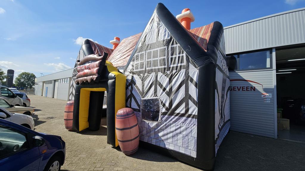 Opblaasbaar Café TE HUUR, Opvouwbaar, Partytent, 6 meter of meer, Ophalen of Verzenden