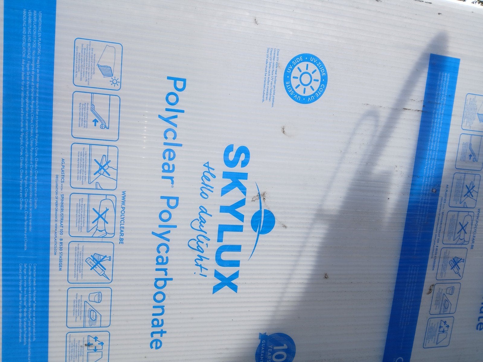 Skylux Polycarbonaat plaat, Doe-het-zelf en Verbouw, Platen en Panelen, Ophalen