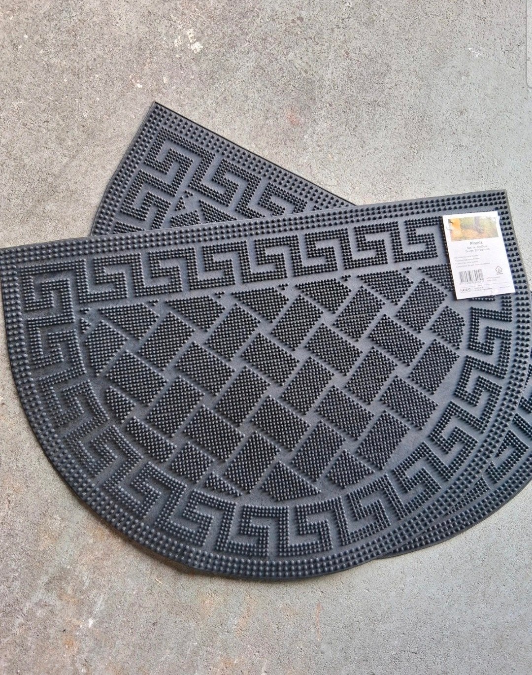 rubbermat halfrond 40x60, Huis en Inrichting, Ophalen of Verzenden, Tapijt