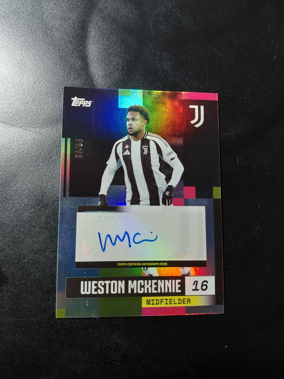Weston mckennie 98/99 (autograph) juventus/usa topps, Ophalen of Verzenden, Nieuw, Buitenlandse clubs, Spelerskaart
