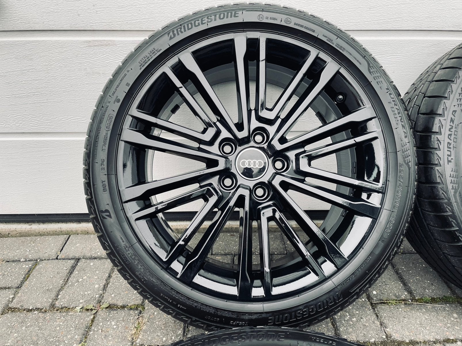18 Inch Zwarte Originele Audi A3 S3 Velgen 225/40/18 5x112, 18 inch, Banden en Velgen, Ophalen of Verzenden, Zomerbanden