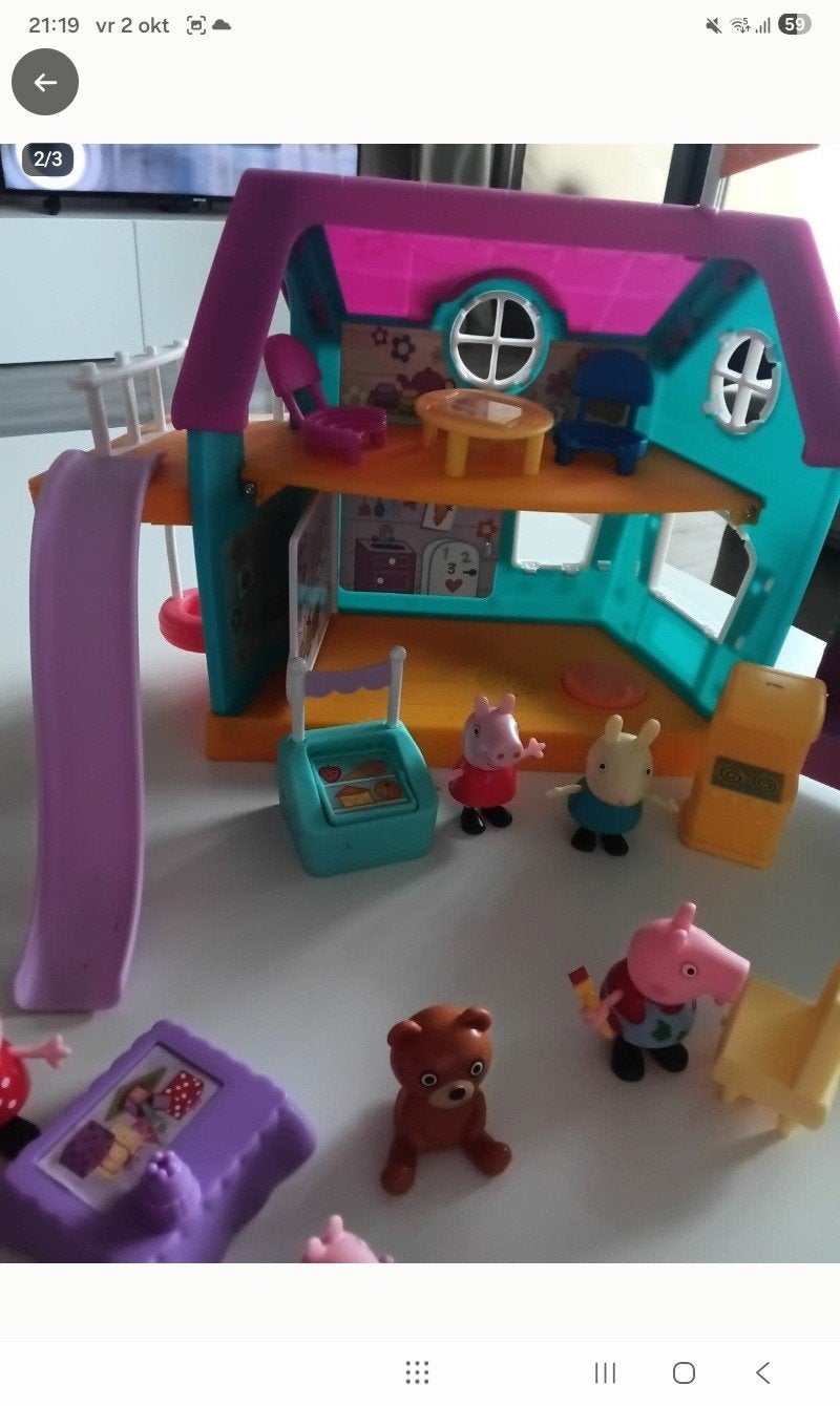 Peppa pig clubhuis en vriendjes, Ophalen, Gebruikt