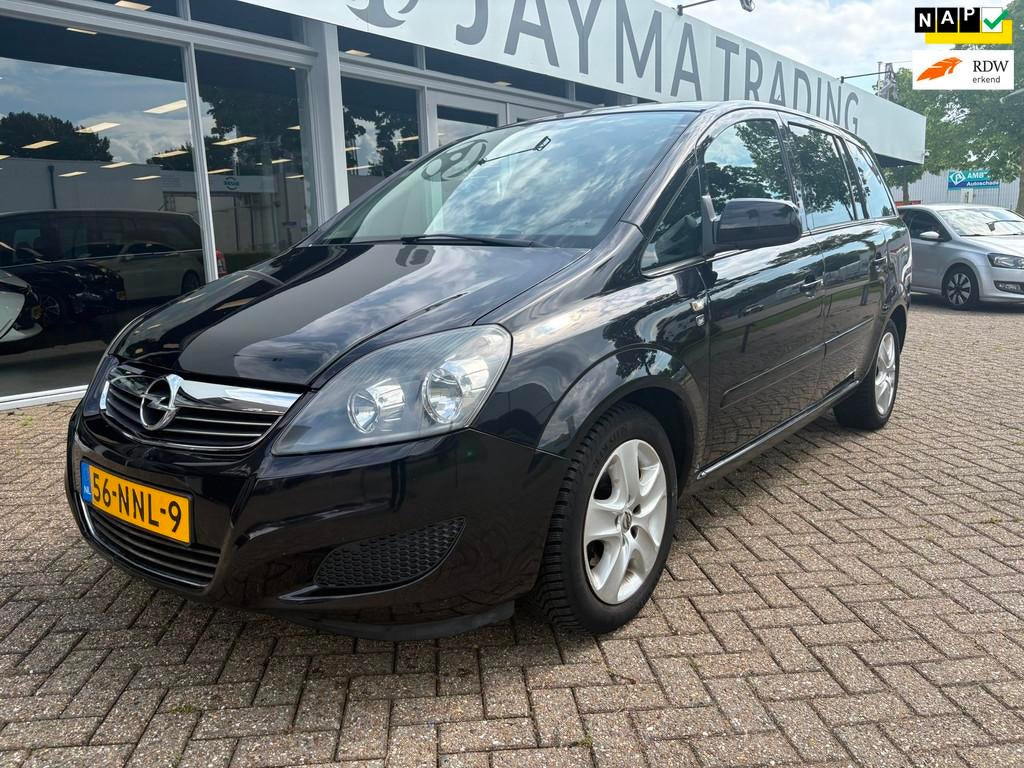 Opel Zafira 1.8 111 years edition , 7 Persoons !, Auto's, Opel, Euro 5, Stof, Gebruikt, Zwart