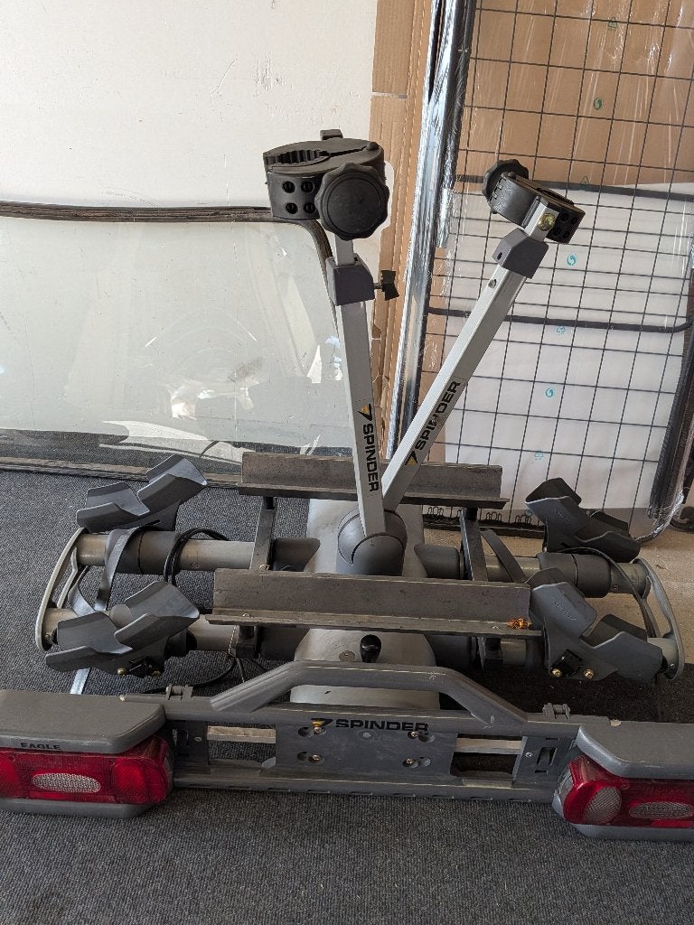 fietsendrager spinder eagle voor twee elektrische fietsen, Ophalen, Gebruikt, 2 fietsen, Trekhaakdrager