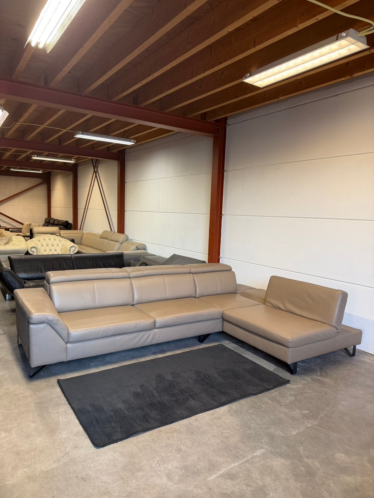 Leren hoekbank design bankstel bank H&H Z.G.A.N., 2871SK, 125 cm of meer, Verzenden, Mariansoliak8@gmail.com