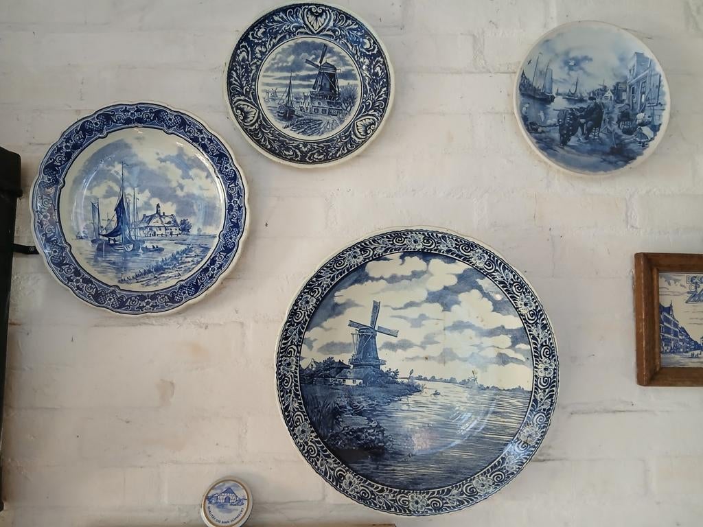 Delft blauw borden, Antiek en Kunst, Ophalen of Verzenden