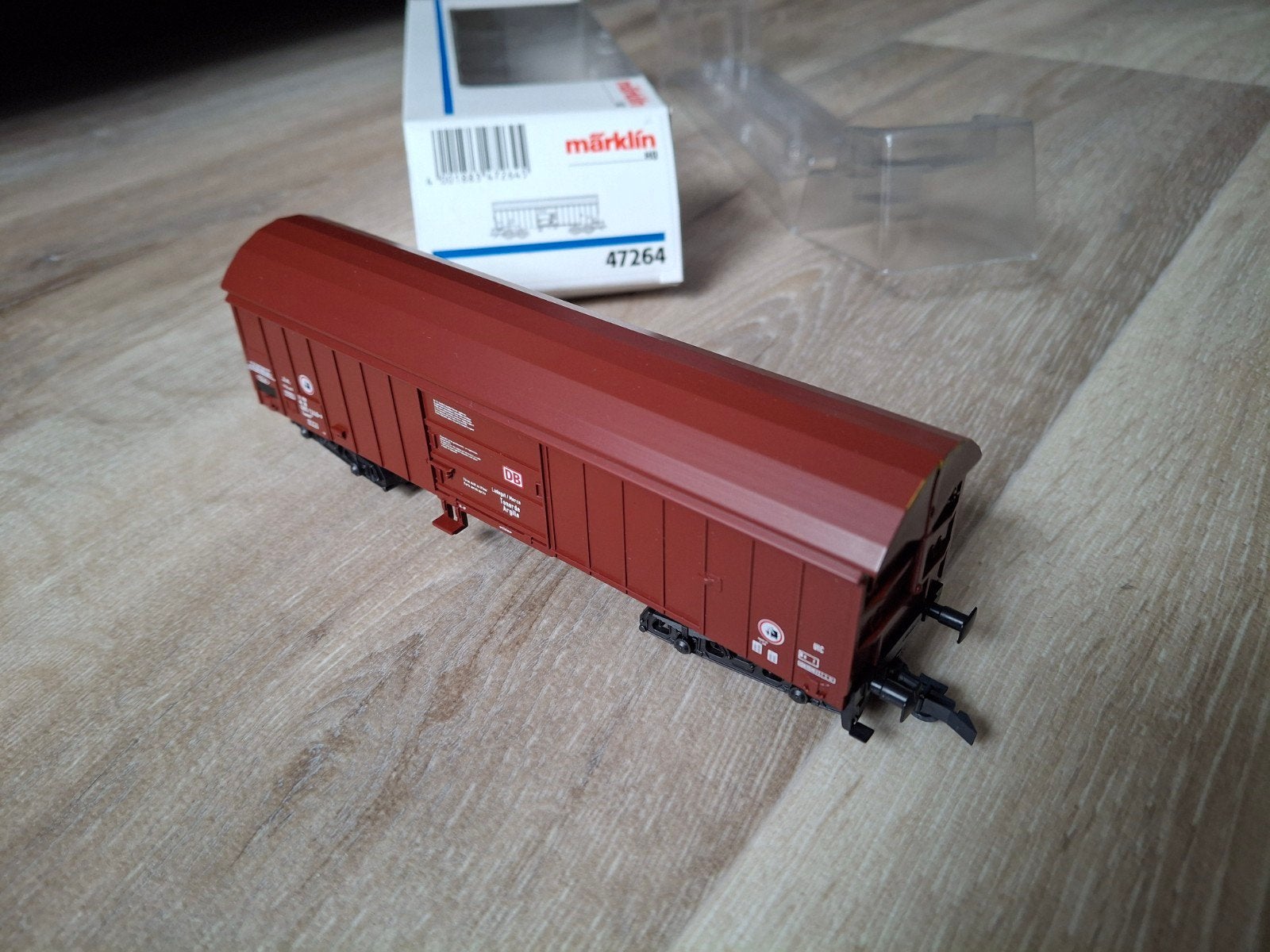 Marklïn HO 47264 4-assige goederenwagon DB, Wisselstroom, Wagon, Ophalen of Verzenden, Zo goed als nieuw