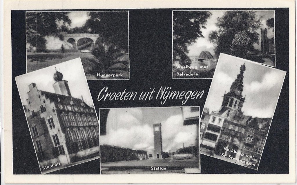 Nijmegen oude ongelopen ansichtkaart ( a2057, Ophalen of Verzenden, 1960 tot 1980, Ongelopen, Gelderland