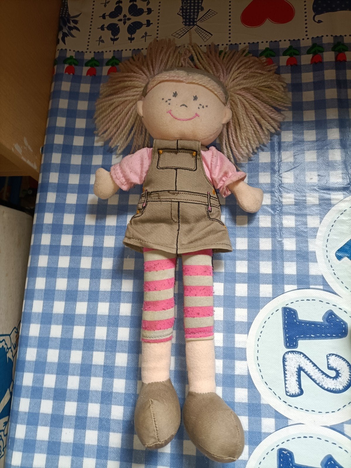 Prenetal meisje knuffel 33 cm groot, Kinderen en Baby's, Ophalen of Verzenden, Zo goed als nieuw, Overige typen