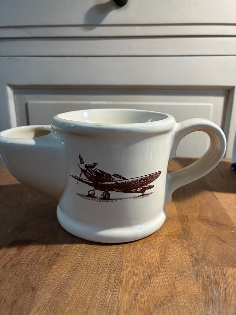 Vintage Wade Engeland Scheerbeker met Spitfire Motief, Ophalen of Verzenden