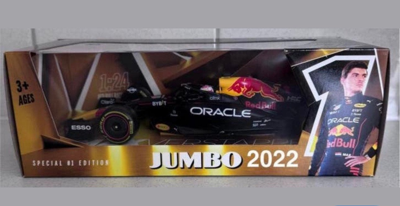 Jumbo actie Max Verstappen race auto, Ophalen, Zo goed als nieuw, Bburago