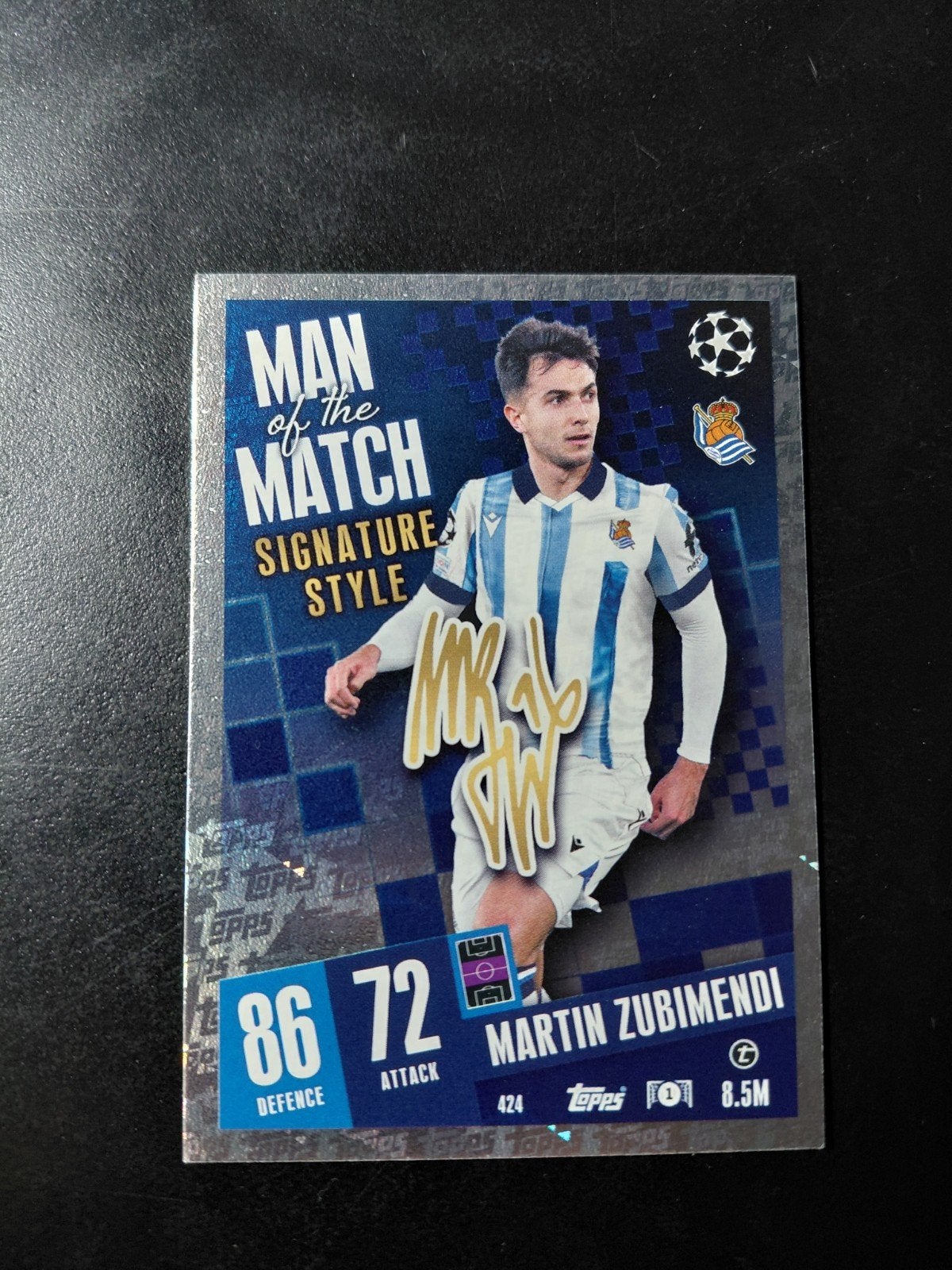 Martin zubimendi (real sociedad/arsenal) signature style, Ophalen of Verzenden, Nieuw, Buitenlandse clubs, Spelerskaart