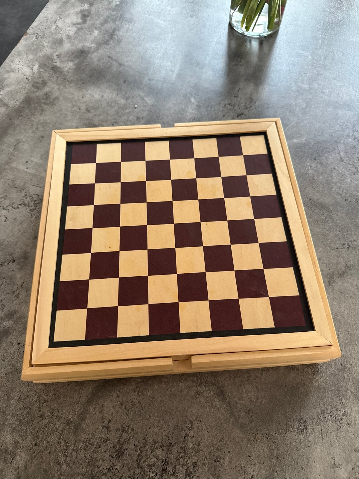 Houten 6-in-1 Spellenverzameling: Schaken, Backgammon, Mens, Een of twee spelers, Ophalen of Verzenden, Gebruikt, Reisspel
