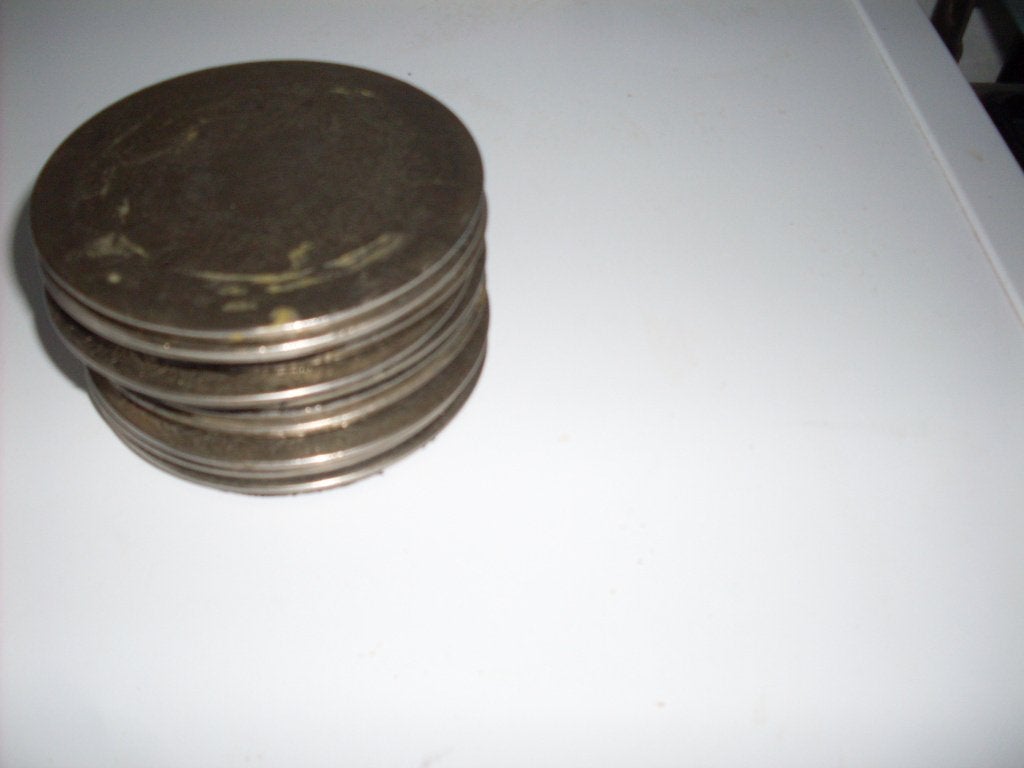 stapel van 11 goede nette metalen onderzetters, Huis en Inrichting, Woonaccessoires | Onderzetters, Ophalen, Gebruikt, Antislip