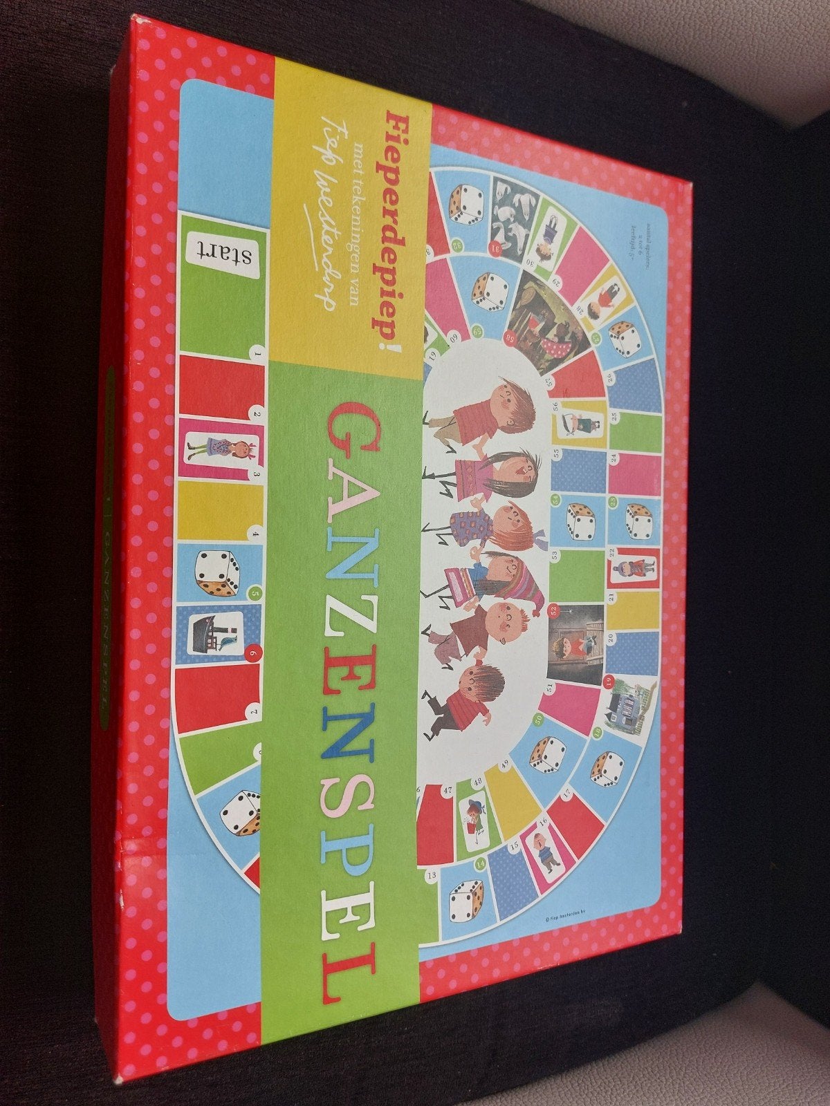 Ganzenspel, Ganzenbord van Fiep Westendorp, Drie of vier spelers, Ophalen of Verzenden, Zo goed als nieuw