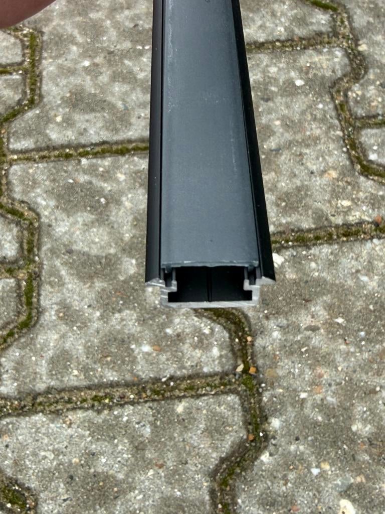 LED Profiel 16x3055mm Mat Zwart Smoked Diffusor, Ophalen, Nieuw