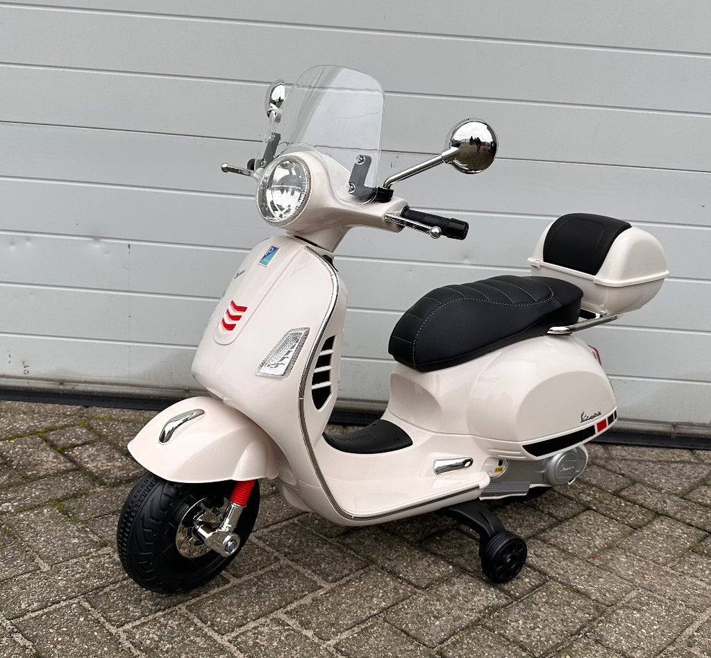 Vespa GTS Super 12v scooter wit Leer - MP3 - AUX - VERLICHT, Nieuw