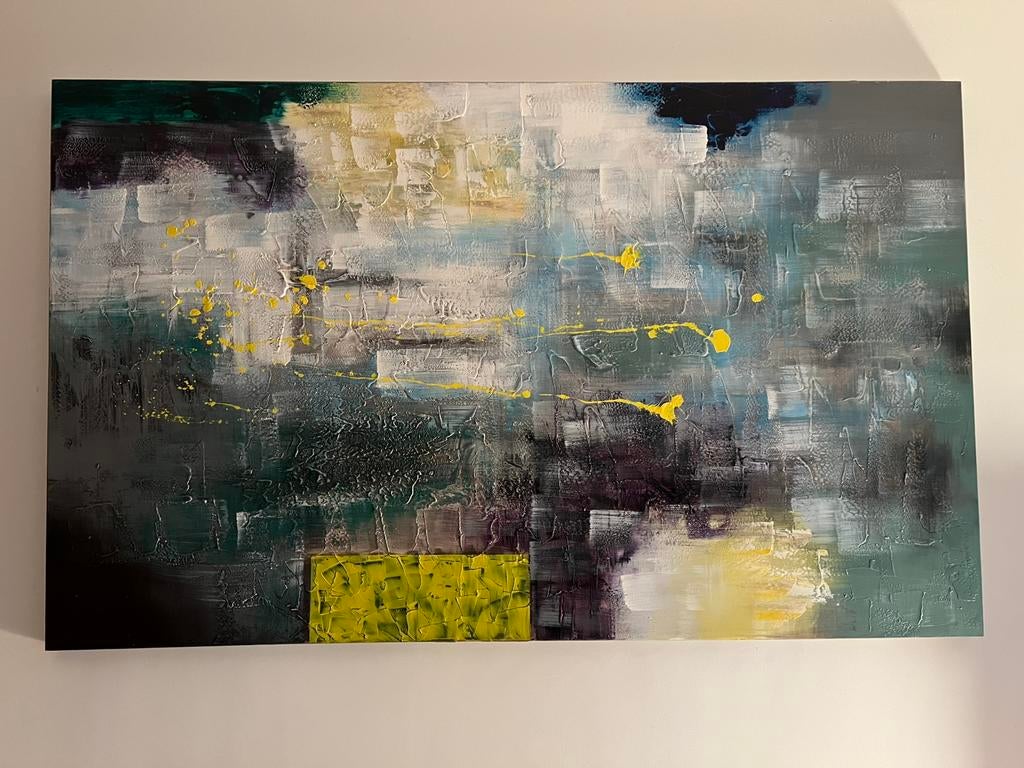 Abstract schilderij, Ophalen