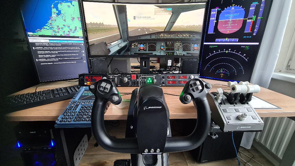 Complete set Flight Simulator 2020, Computers en Software, Joysticks, Ophalen, Gebruikt