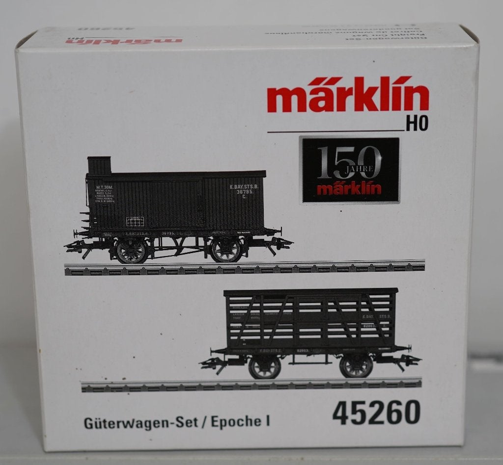Märklin H0 Güterwagen-Set K.Bay.Sts.B. (45260), Wisselstroom, Ophalen of Verzenden, Märklin, Nieuw