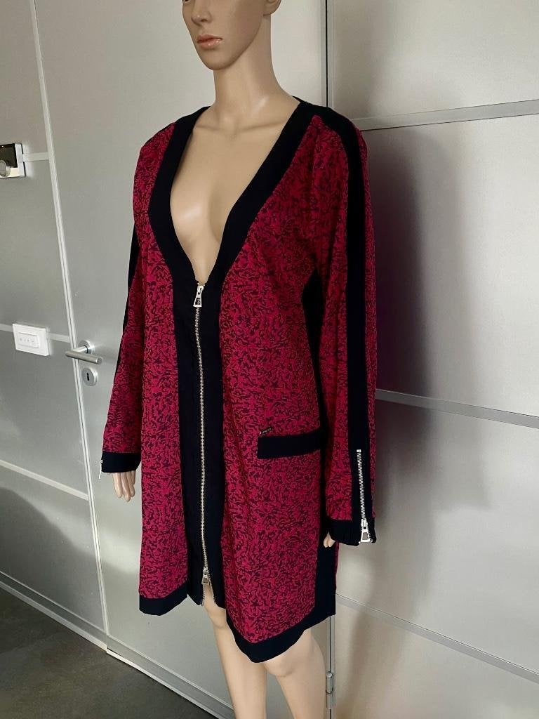 J23 Twister maat 2=44/46=L/XL lang jasje vest blazer rood, Maat 42/44 (L), Ophalen of Verzenden, Zo goed als nieuw, Jasje