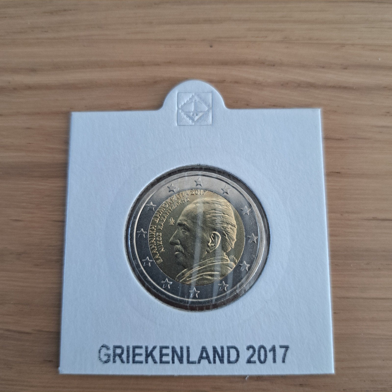 2 Euro Griekenland 2017 Nikos Kazantzakis UNC, Ophalen of Verzenden, Griekenland, 2 euro, Losse munt