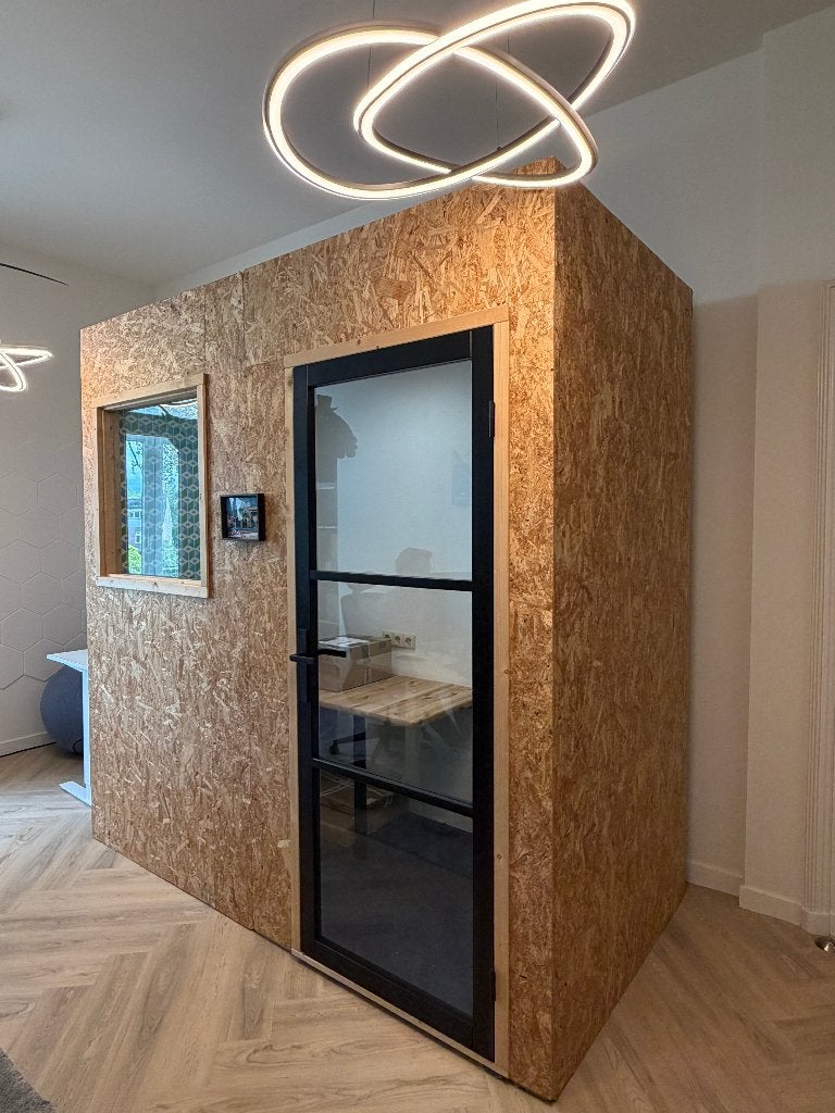 Belhok / Telefooncel Kantoor Maatwerk OSB Booth 245x122x245, Zakelijke goederen, Werkplek, Ophalen, Gebruikt