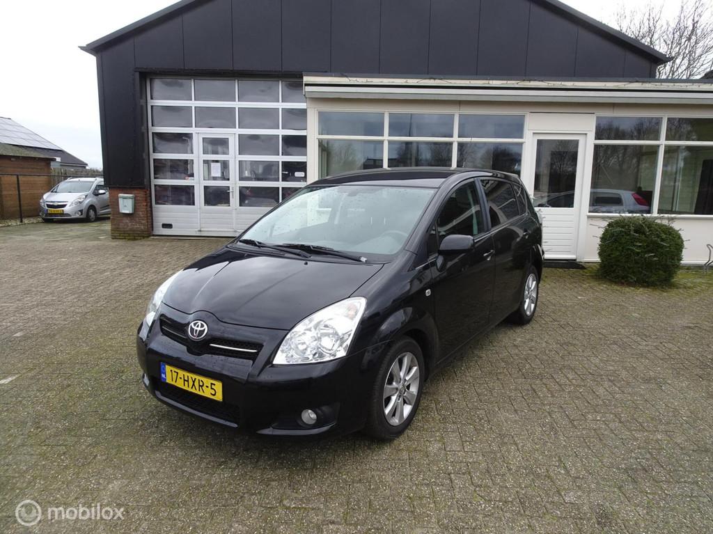 Toyota Corolla Verso 1.8 VVT-i Luna, Auto's, Gebruikt, Zwart, 4 cilinders, 129 pk