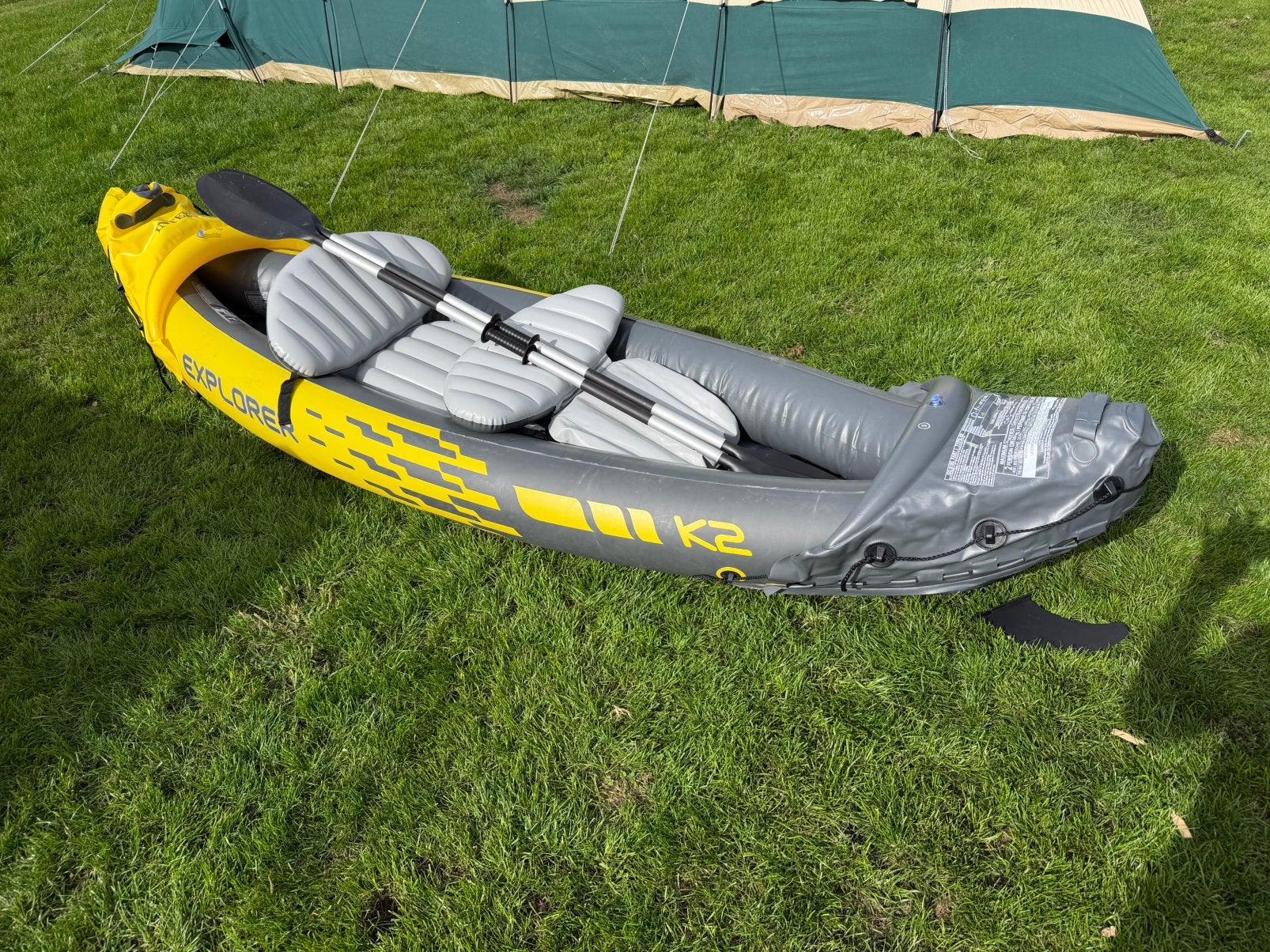 Intex Explorer K2 2-persoons opblaasbare kajak, Watersport en Boten, Ophalen, Zo goed als nieuw, Twee personen, Kajak
