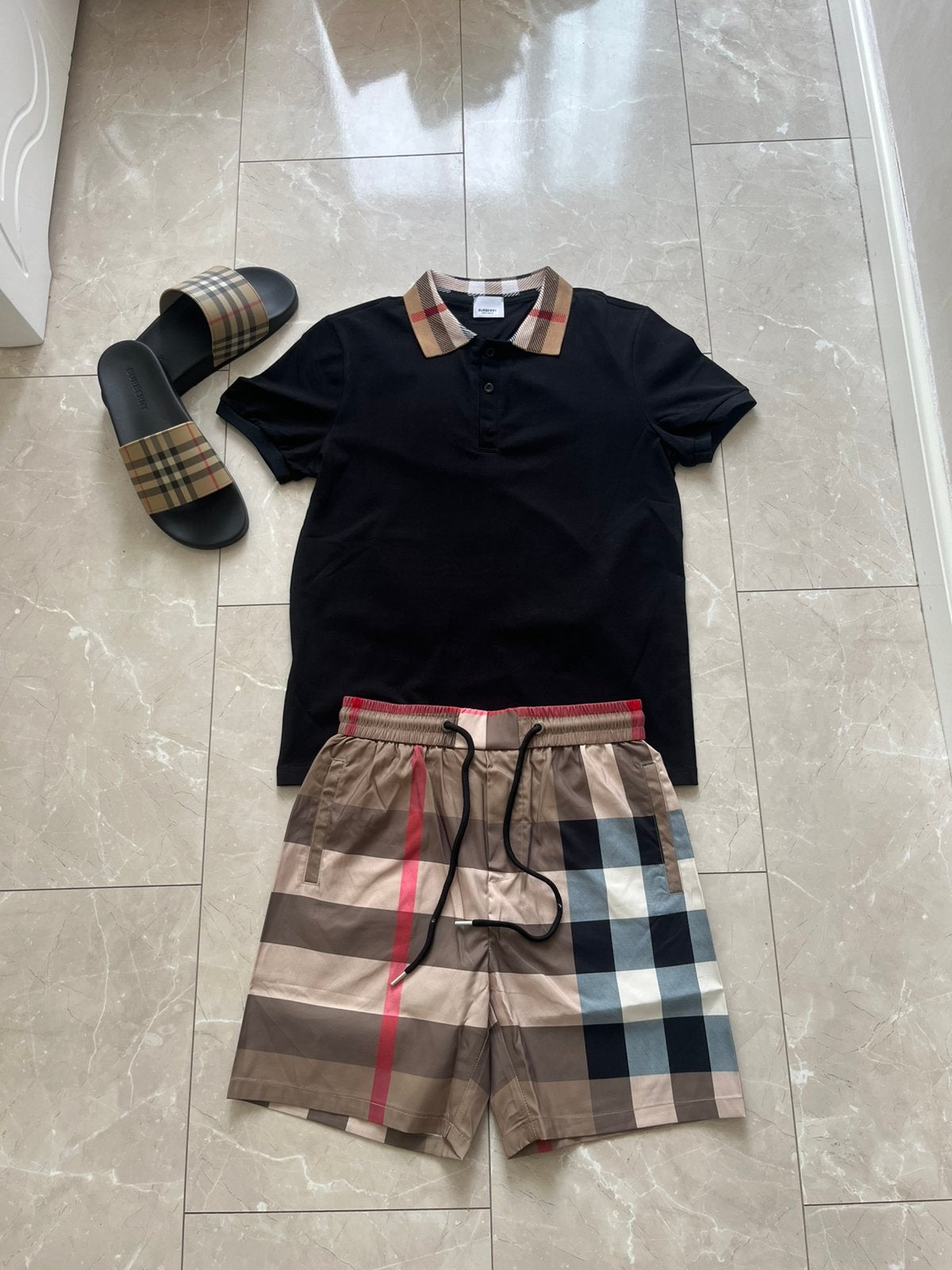 Burberry zomer set, Ophalen of Verzenden, Zo goed als nieuw, Maat 46 (S) of kleiner
