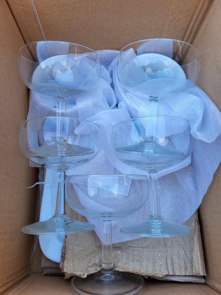 Champagne Vintage glazen 5 stuks, Ophalen