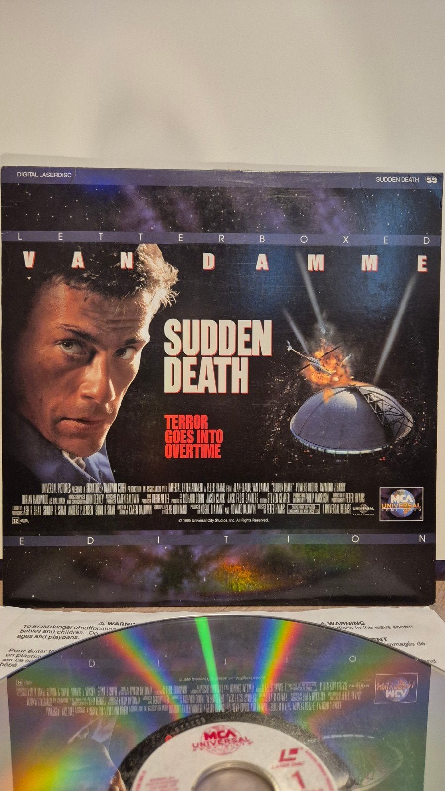 Sudden Death Laserdisc, Gebruikt, 1990 - 1999, Ophalen of Verzenden, 12 inch