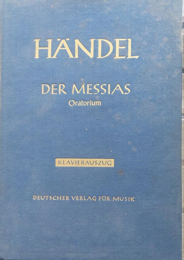 Händel der Messias oratorium klavier/piano, Ophalen of Verzenden, Zo goed als nieuw, Artiest