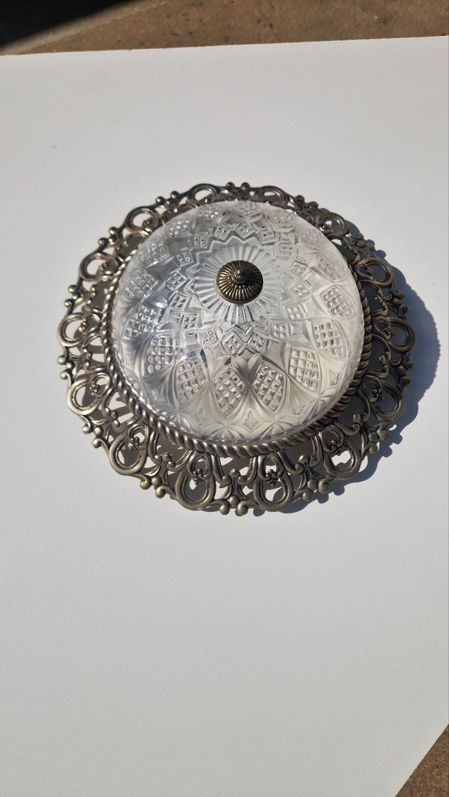 Vintage barok plafonnière, Ophalen