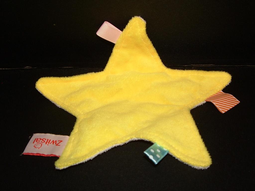 ZWITSAL STER KNUFFELDOEKJE VELOURS GEEL MET VELOURS, Verzenden, Nieuw, Overige typen