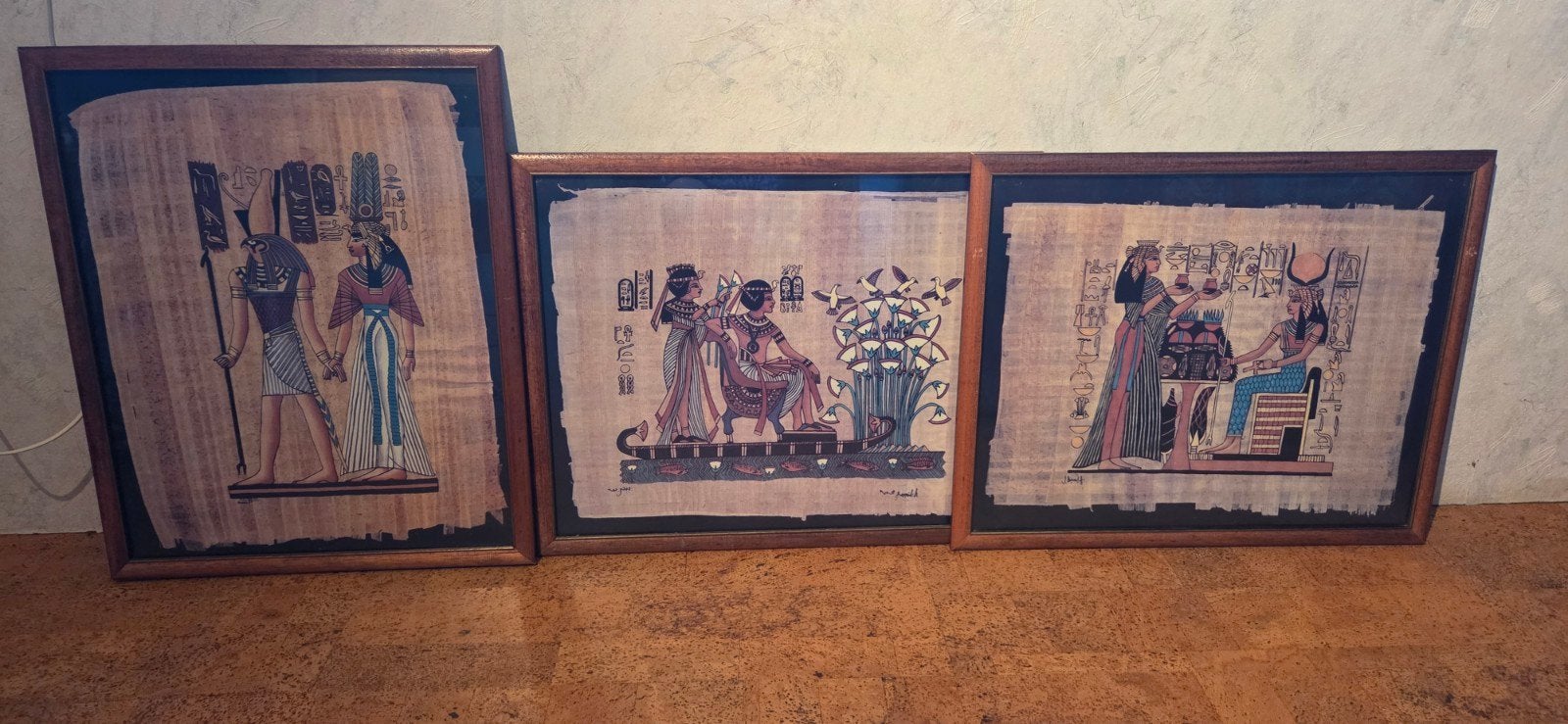 3 leuke Egyptische schilderijtjes, Ophalen