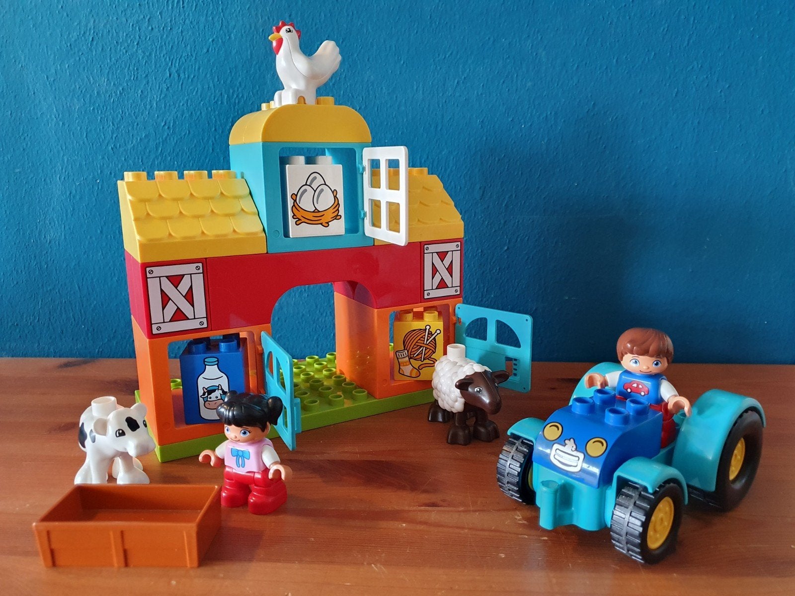 Duplo Eerste Boerderij set compleet 10617 met extra Traktor!, Ophalen of Verzenden, Duplo