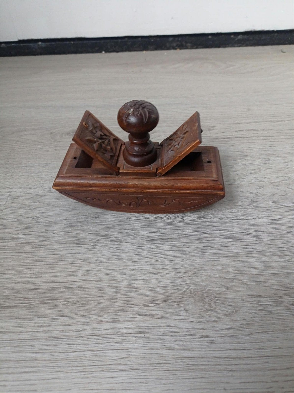 Antieke Houten Inktvloeistempel / Rocker Blotter, Ophalen of Verzenden