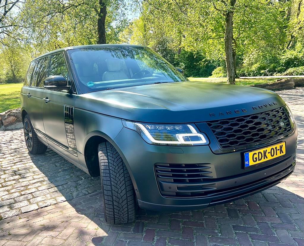 Land Rover Range Rover 2.0 P400e 404pk Aut 2019 Groen, Auto's, Automaat, Beige, Dealer onderhouden, SUV of Terreinwagen