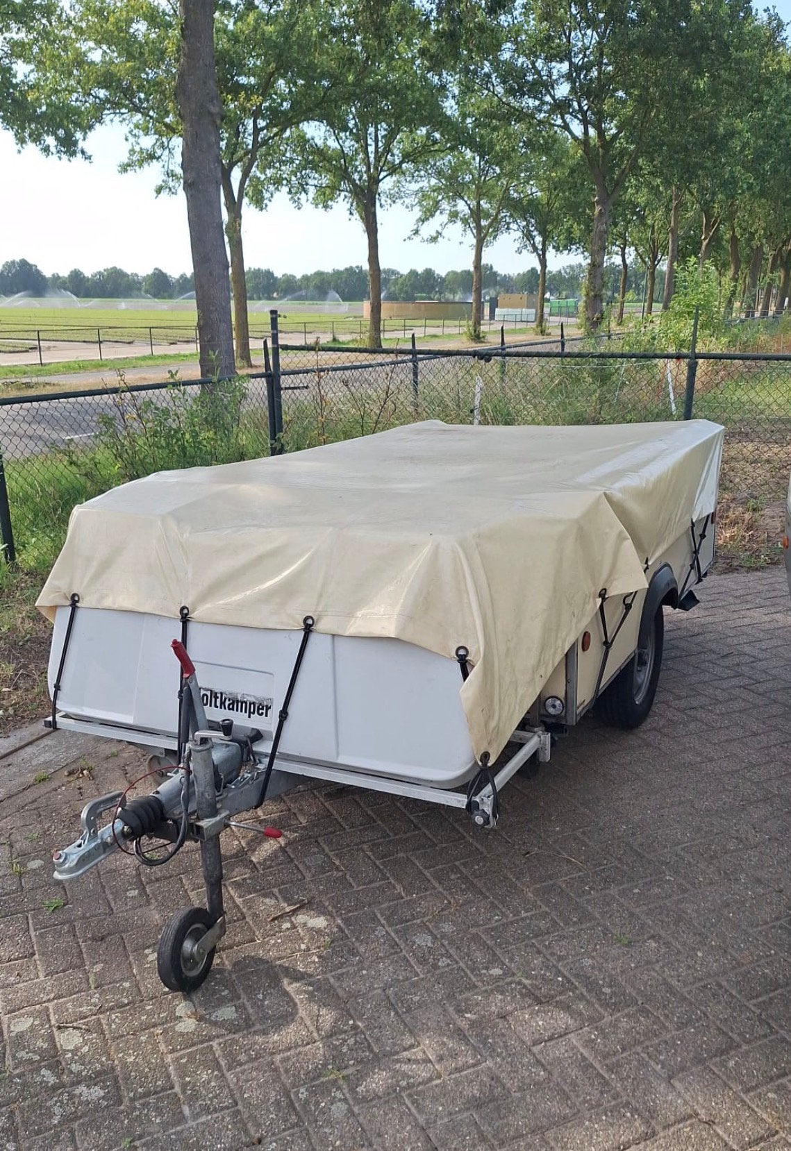 Holtkamper Flyer Expedition, Caravans en Kamperen, Vouwwagens, Ophalen, Beige, Aanwezig, Tot en met 6