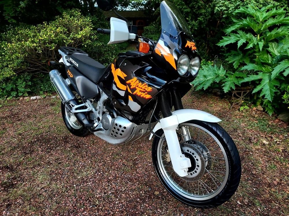 Honda XRV 750 Africa Twin Bj `1996 Zwart-oranje MAAR 33 Dkm, 750 cc, 2 cilinders, Occasion, Bedrijf