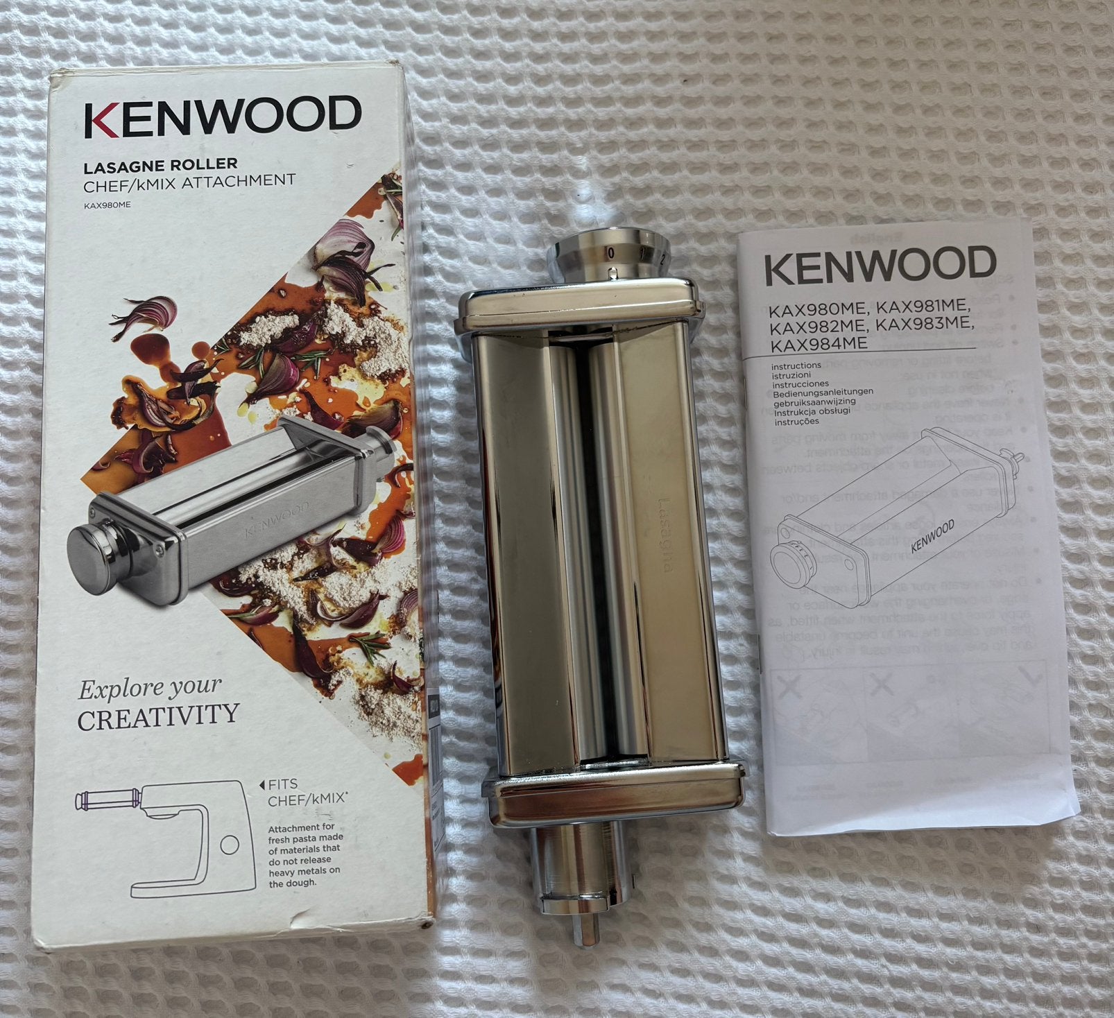 Kenwood lasagne roller (KAX980ME), Ophalen, Zo goed als nieuw