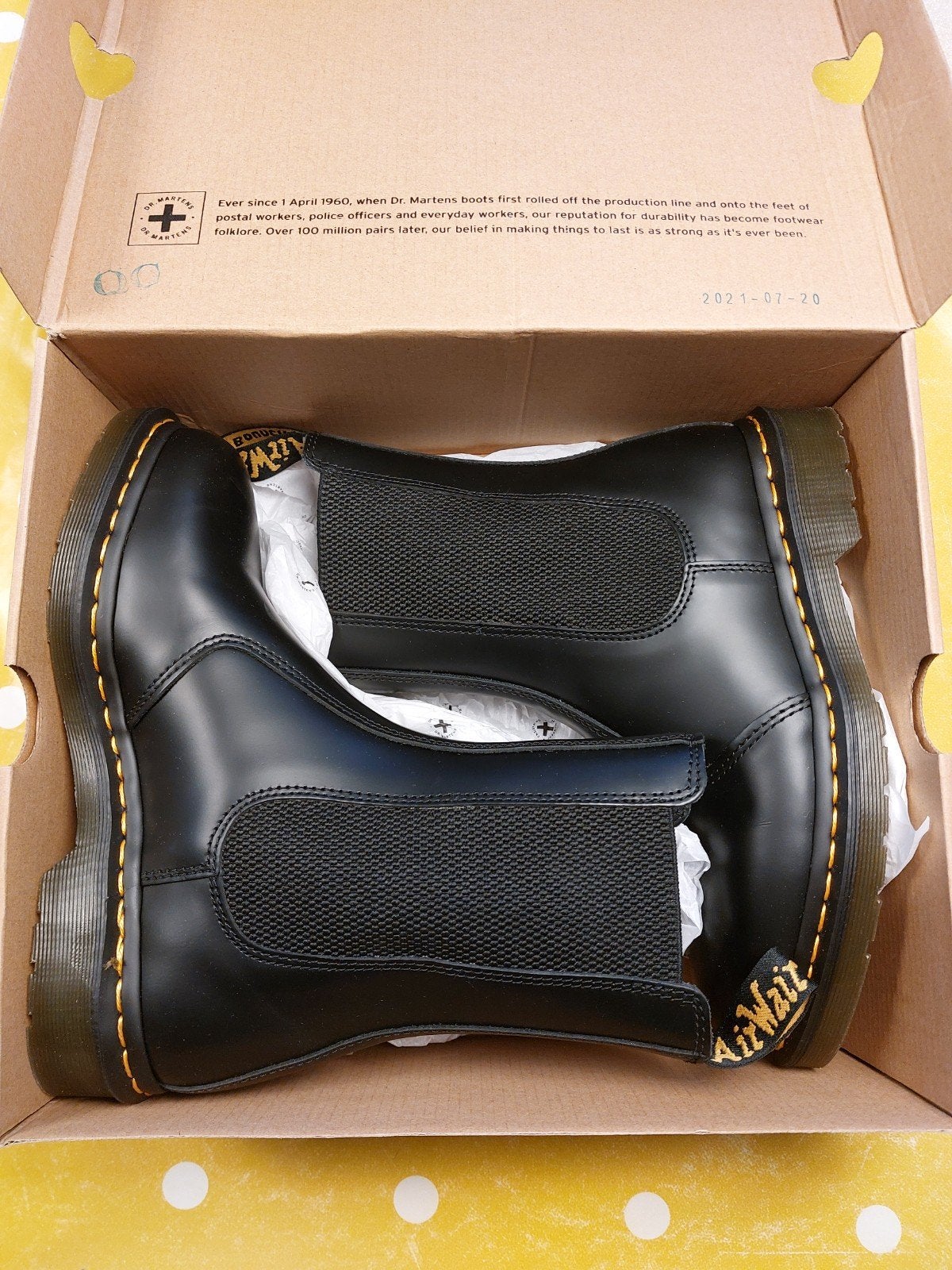 Nieuwe Dr. Martens 2976 HI black smooth maat 40, Ophalen of Verzenden, Nieuw, Zwart