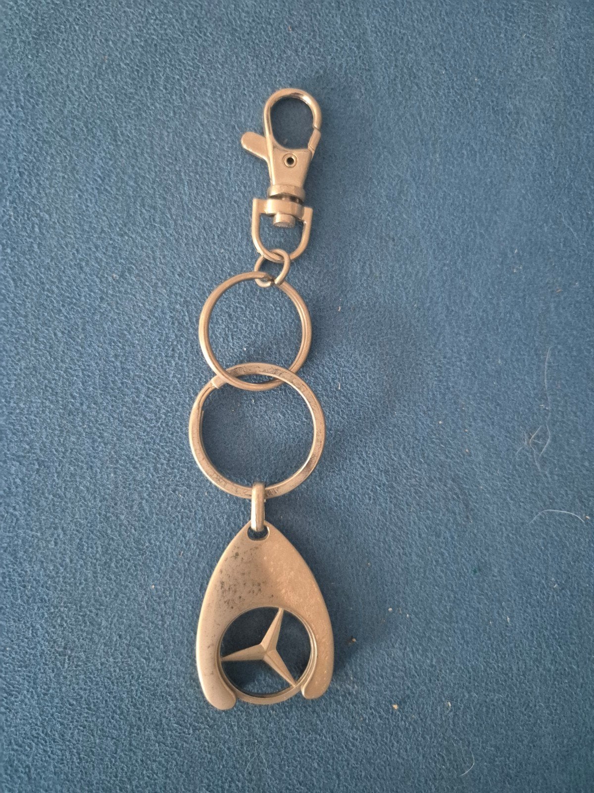 Mercedes-Benz sleutelhanger met winkelwagenmuntje, Verzamelen, Sleutelhangers, Ophalen of Verzenden, Gebruikt, Merk