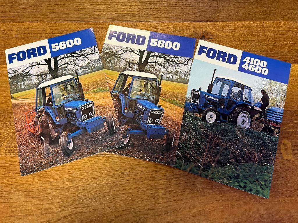 Folders  Ford Tractors, Ford, Ophalen of Verzenden, Zo goed als nieuw, Ford Nederland NV Afd. Tractoren