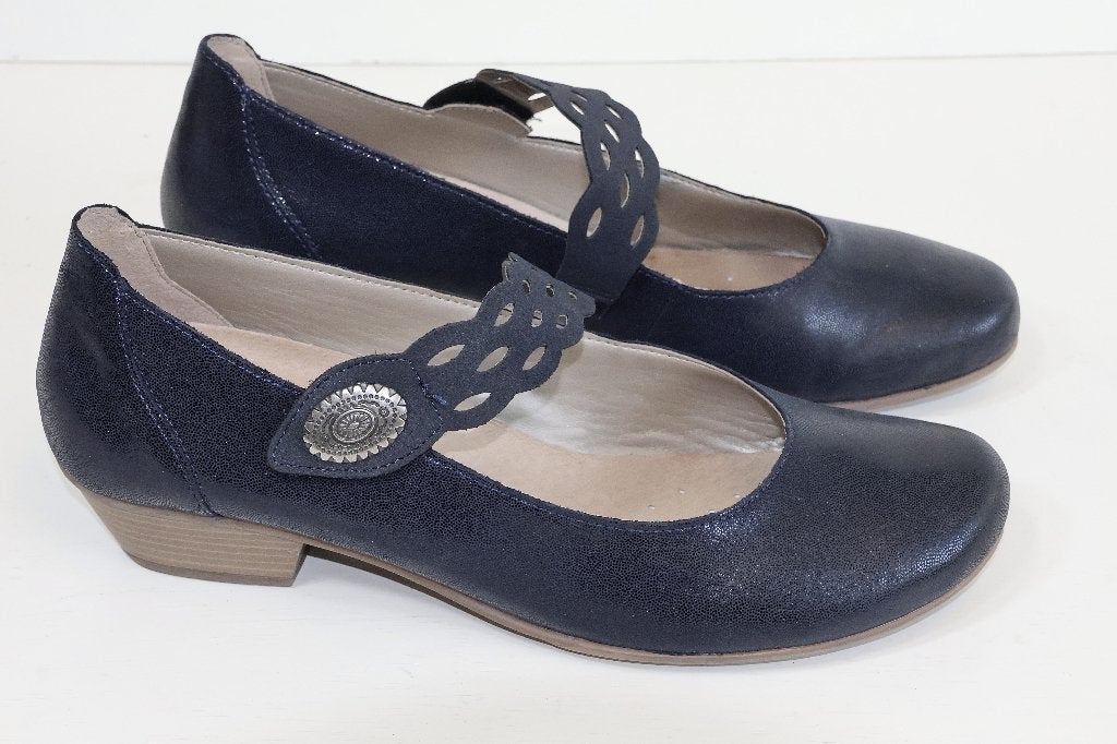 Donker blauwe Remonte dames instapper maat 41, Blauw, Instappers, Remonte, Ophalen of Verzenden