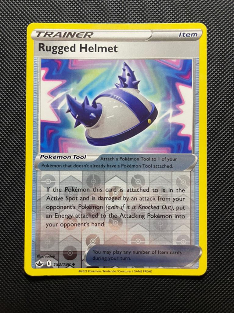 Rugged Helm 152/198 Reverse Holo Chilling Reign, Ophalen of Verzenden, Zo goed als nieuw