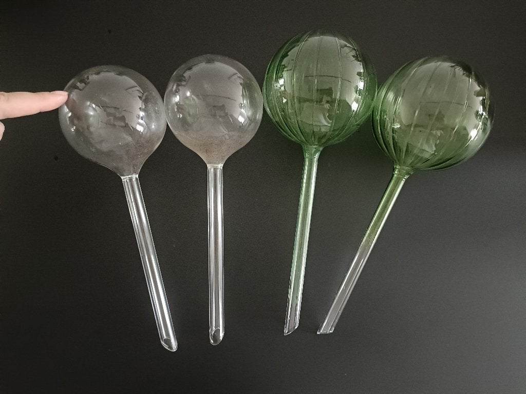 Glazen waterdruppelaars voor planten, set van 4, Tuin en Terras, Druppelsystemen, Ophalen, Gebruikt